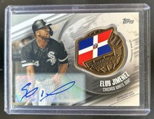 2020 Topps Eloy Jimenez Global Game Medallion Red #/10 White Sox