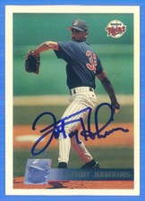 LaTROY HAWKINS Signed/Autographed 1996 Topps Card #407 Twins w/COA