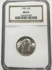 1930-P Standing Liberty Quarter 25C - NGC MS62