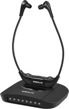 SIMOLIO IR Double Casque TV sans fil pour Séniors,15 Heures Batterie