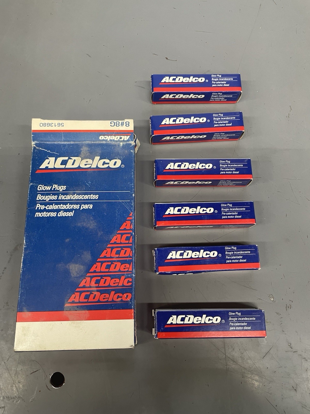 ACDelco 8G / 5613680 Gold Glow Plugs Fits 79-87 GMC Chevy Ford 6 PCS NEW