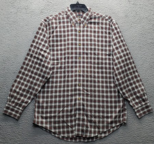 Brooks Brothers Dress Shirt Men M Multi Tartan Plaid Non-Iron Collar Button Down