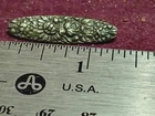 Sterling STIEFF REPOUSSE ROSE BAR PIN 1 1/4" 3 grams   no monogram