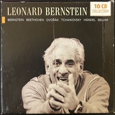 Leonard Bernstein - Beethoven Handel Bellini (CD, 10 Disc) VG BOX SET