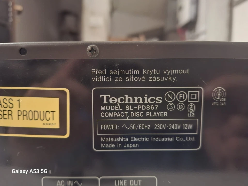 Technics SL-PD867 Lettore CD Compact Disc 5 Disc - Immagine 3 di 4