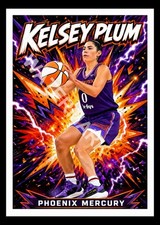 Kelsey Plum Mercury Custom Caricatures Basketball Art Card