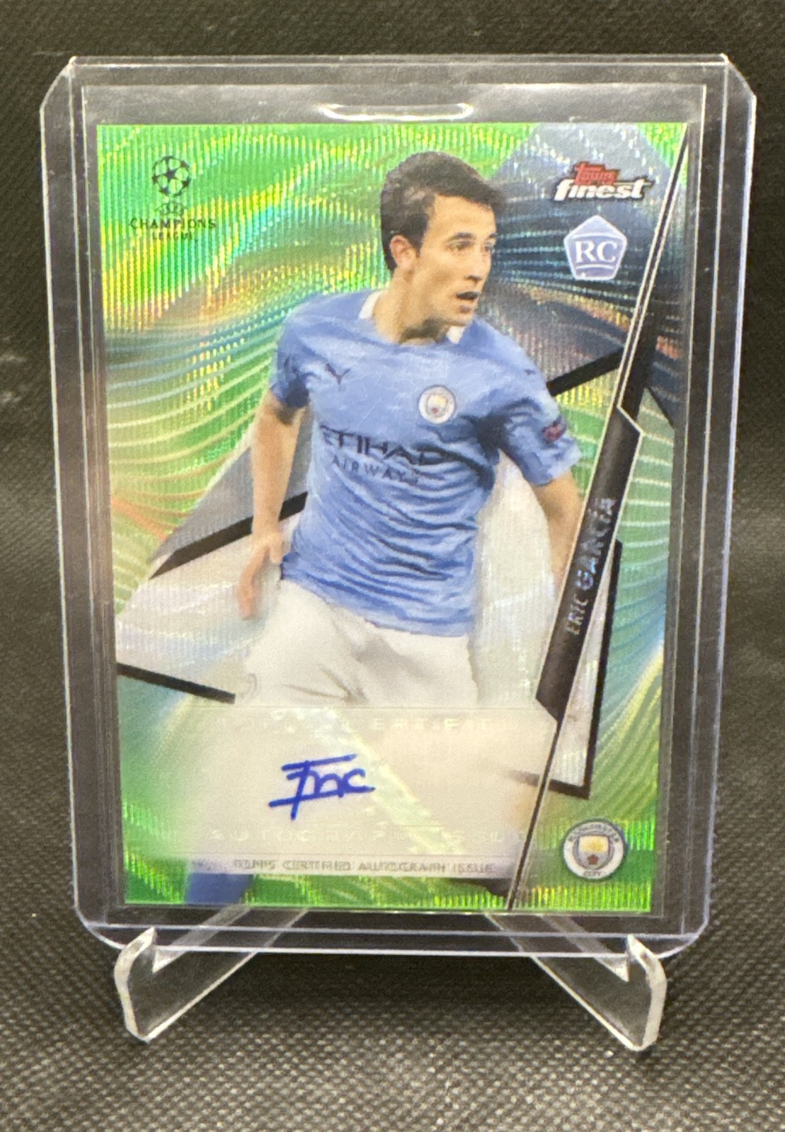 2020-21 Topps Finest Uefa Champions League -  Eric Garcia Base Auto Green