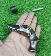 Antique Solid Bull Dog Head Handle For Victorian Wooden Walking Stick Cane Gift