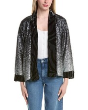 Johnny Was Plaza Kimono Women's Blue Xs