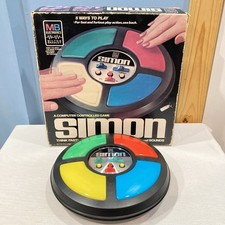 Vintage Simon Says Electronic Game W Original Box, 1978, Milton Bradley - TESTED