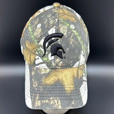 Michigan State Spartans Camo Baseball Cap Adjustable Strap Signatures Brand