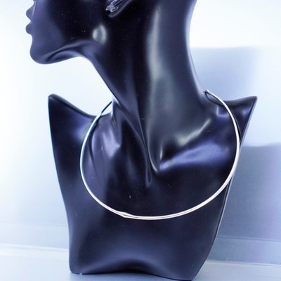 15 , vintage Ed Levin Sterling 925 silver handmade choker collar necklace