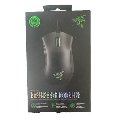 Razer DeathAdder Essential Wired Optical Gaming Mouse Classic Black *NEW SEALED*