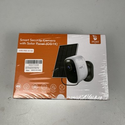 BRAND NEW Dzees Smart Security Camera W/Solar Panel (CG1K) Sealed White