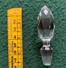 TAPPO DI PICCOLA BOTTIGLIA / FLACONE IN VETRO CRISTALLO VINTAGE