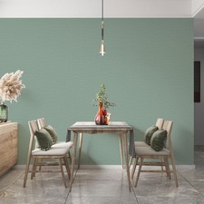 Image of Heritage Textured Weave Sage Wallpaper WOW159 World of Wallpaper 10m Roll