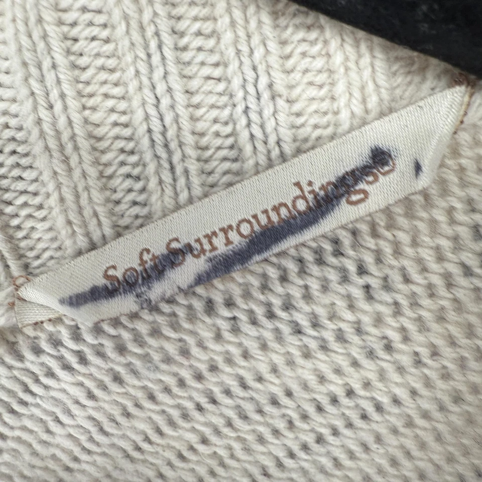 Poncho Soft Surroundings Mujer Talla Única Multicolor Estampado Tapiz Ruana Envoltura Foto 4 de 4