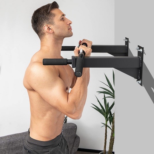 Go Plus On Wall Mount Chin-up Bar Fitness Equipment Pull Up Bar