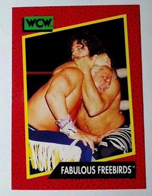 WCW Jimmy Jam Gavin The Fabulous Freebirds Red Impel 1991 Card No.119 Neu WWE...