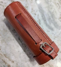 VINTAGE STYLE LEATHER BIKE BAG - BICYCLE TOOL BAG MADE IN INDIA - SHIPS FREE USA