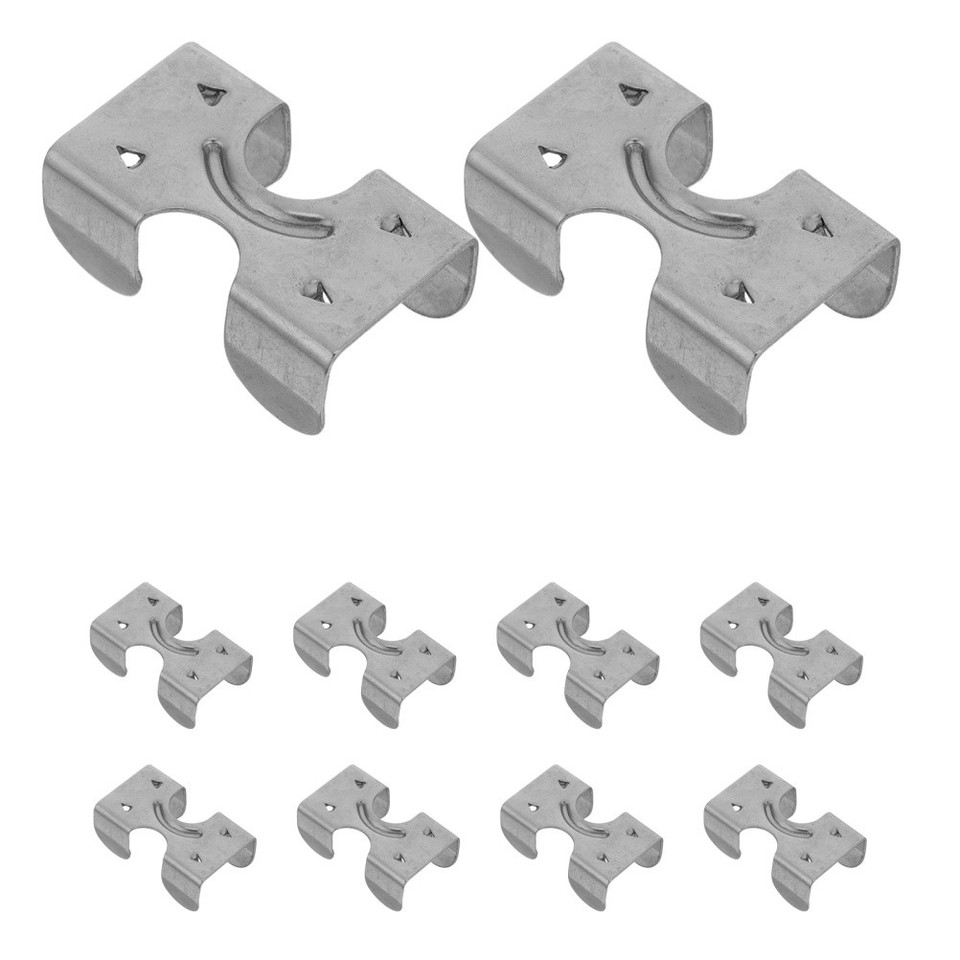 10Pcs Double Rope Clamp: Metal Heavy Duty Rope Clamps Double Wire ...