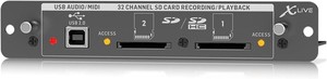 Behringer X-LIVE X32 Carte d'extension noire pour 32-Channel SD SDHC Carte et USB