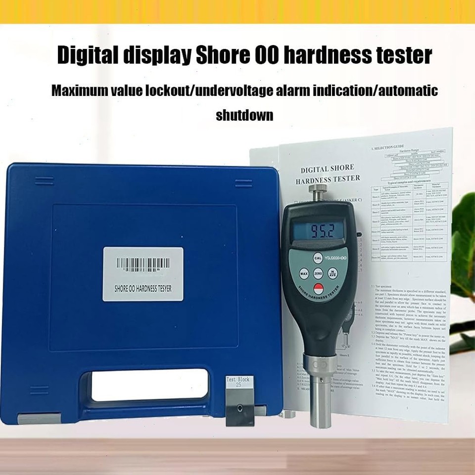 Portable Shore OO Hardness Tester Durometer with Range 10-90HOO ...