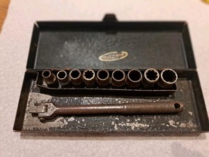 Craftsman BE 1/4" Drive Socket Set Breaker Bar w/ 9 BE Sockets & Original Case
