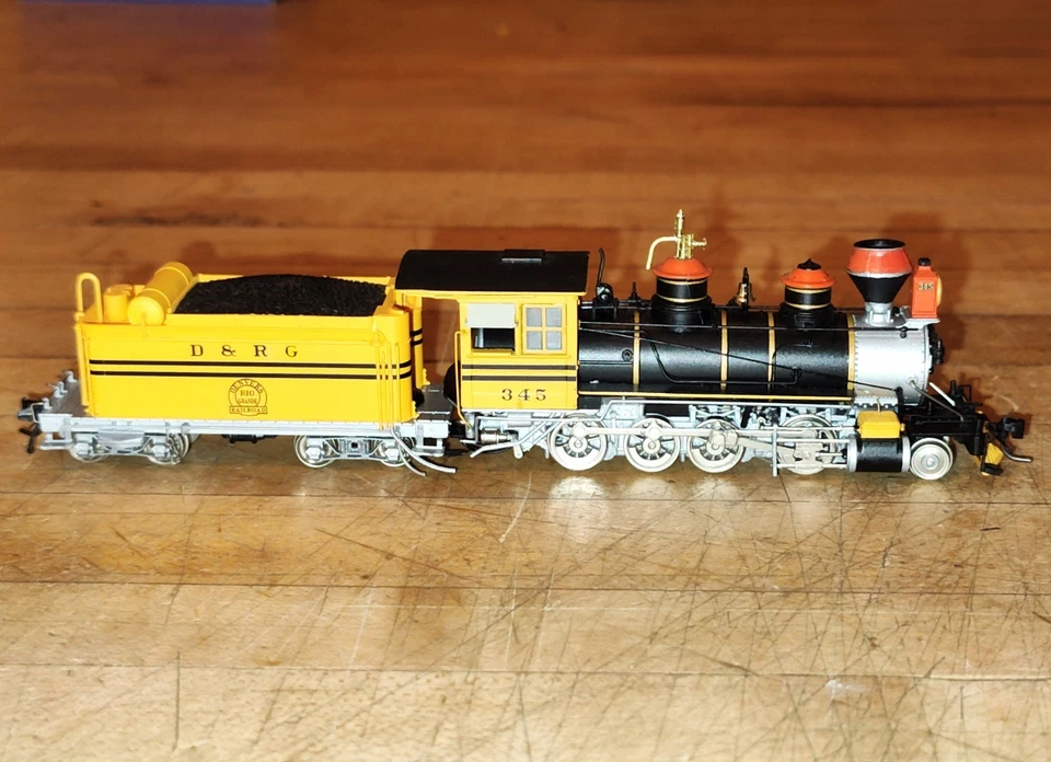Blackstone HOn3 D&RG C-19 345 "Movie Scheme" DCC/Sound, Nice! - Image 3 of 4