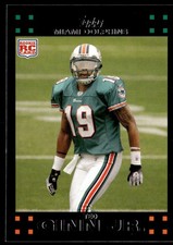 2007 Topps Ted Ginn Jr. Rookie Miami Dolphins #321