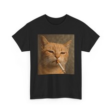 Camisa Divertida Cat Meme, Gato Fumando Cigarrillo Gato Amantes Mujeres Hombres Camisa