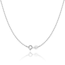 925 Sterling Silver Chain Necklace for Women Girls 1.2mm Cable Chain Italian ...