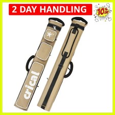 Functional 2x4 Billiard Cue Case - Holds 2 Butts and 4 Shafts, Easy Carry Design