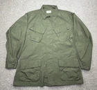 Vintage Military Shirt Medium OG 107 Slanted Pocket Jungle Jacket Poplin Vietnam