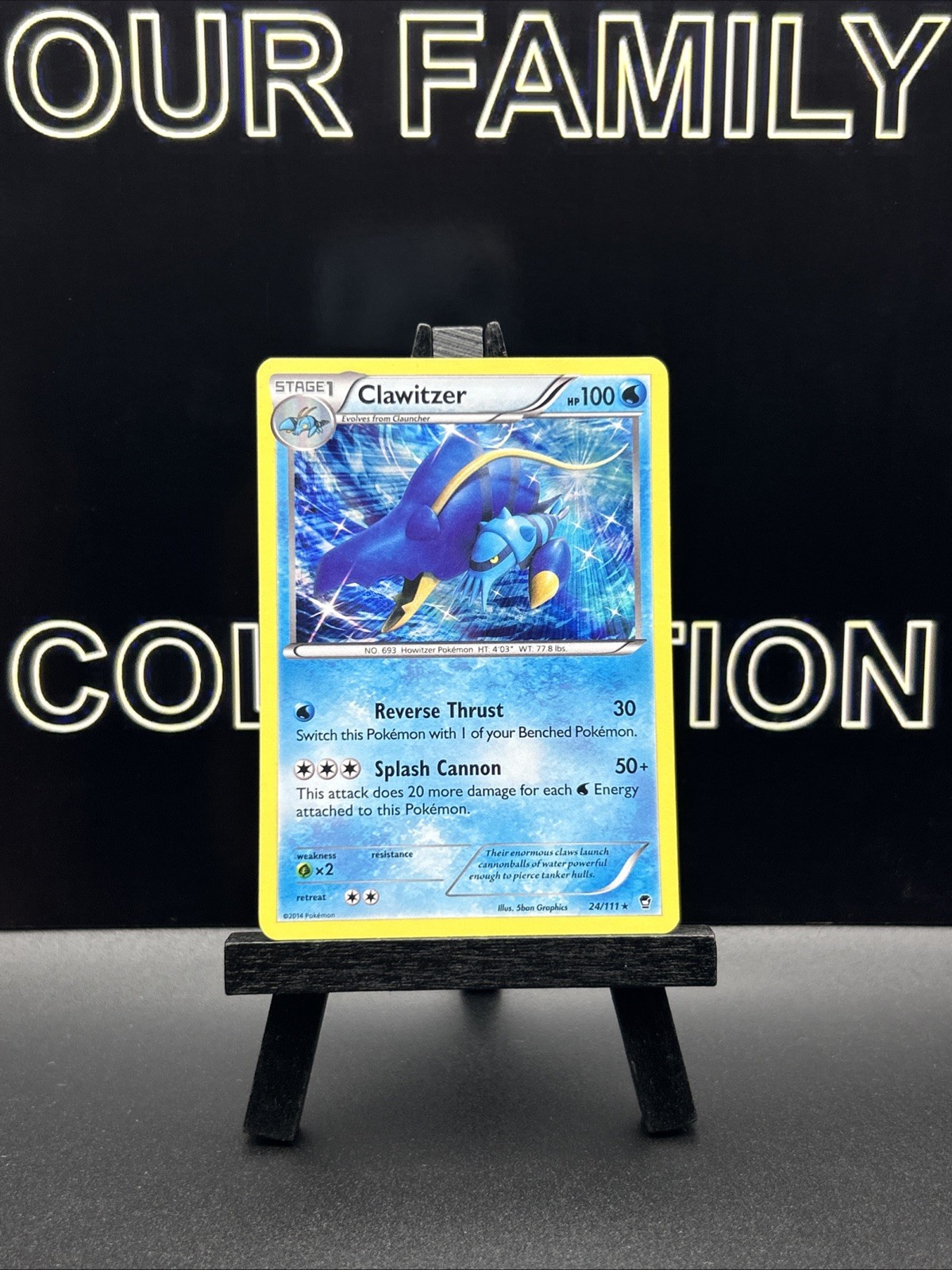 Pokémon TCG Clawitzer Furious Fists 24/111 Holo Rare