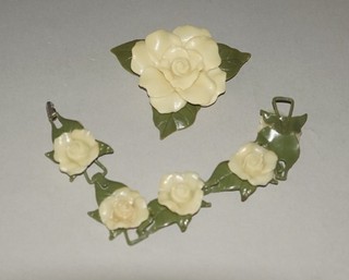 ORIGINAL 1941 KIX THE LONE RANGER CEREAL PREMIUM FLOWER BROOCH AND BRACELET