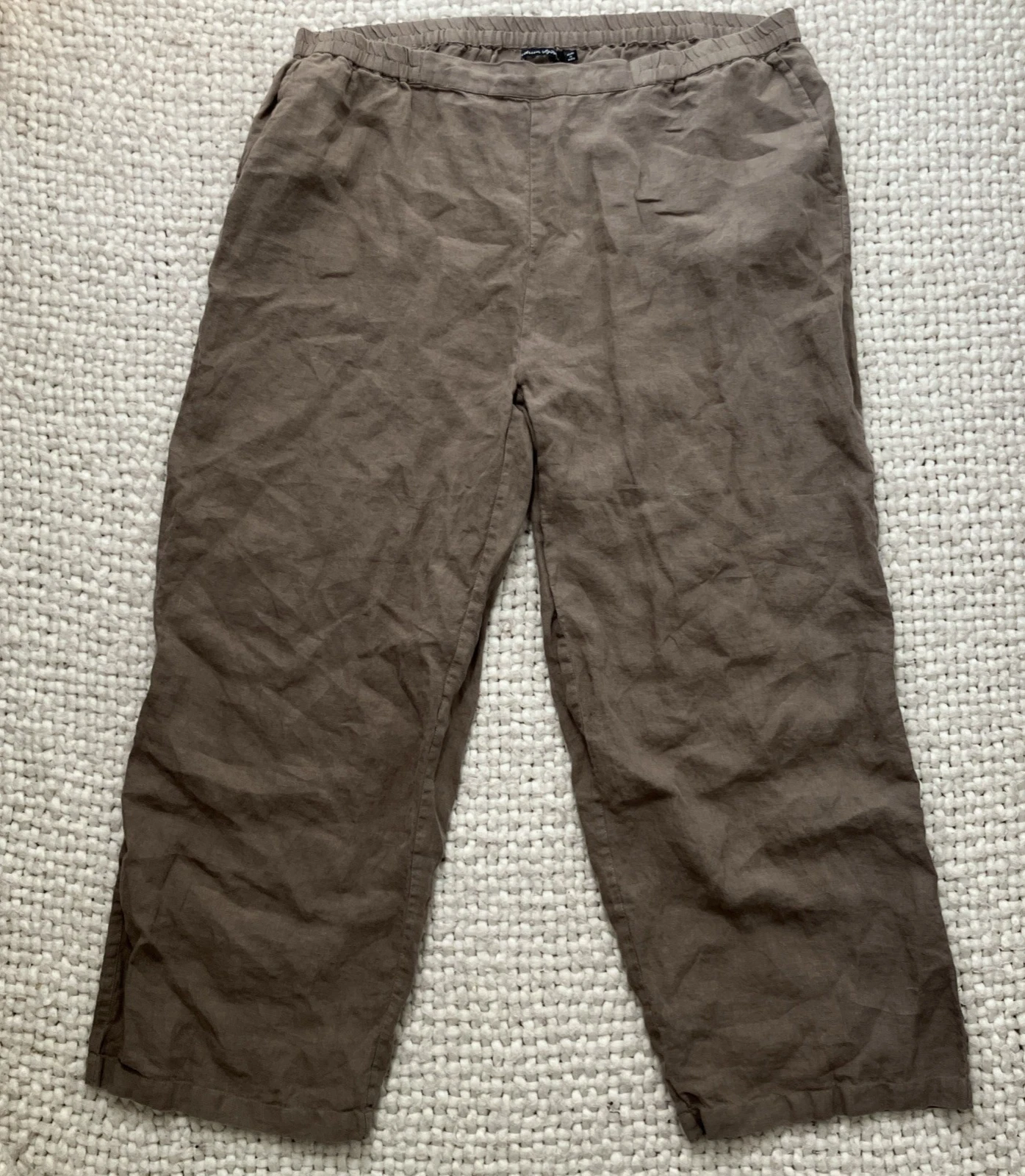 Gudrun Sjödén Linen Pants 2X Women Casual Comfort Lightweight Lagenlook