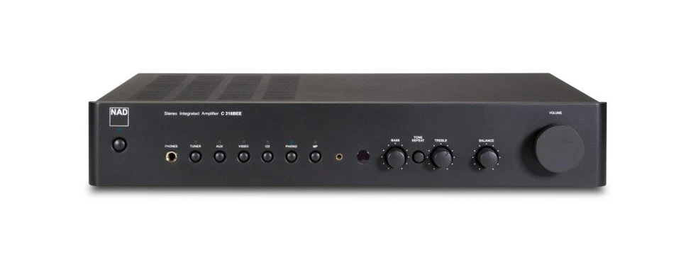 NAD C316BEE V2 Amplificateur HiFi Intégré Noir 2x100W Classe AB - Photo 1/3