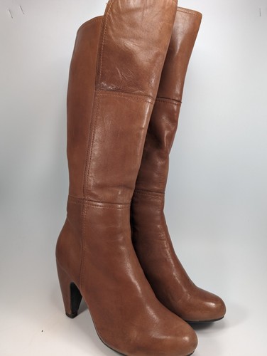 Miz Mooz Flynn Tall Shaft Tan Leather Boots Size 6.5 - 第 14/17 張圖片