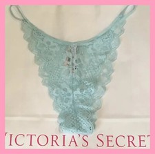 NEW Victoria  s Secret Dream Angels Sheer Lace Brazilian Panty Size L