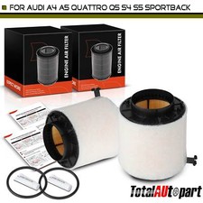 2x Engine Air Filter for Audi A4 Quattro 2009 A5 Quattro 2008-2010 S5 Sportback