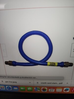 COATED GAS CONNECTOR 1-1/4'' MPT X 60'', Dormont, 16125BP-60, 321031