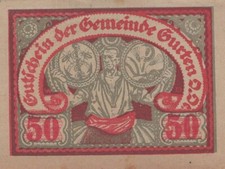 50 HELLER 1920 City of GURTEN Upper AUSTRIA Notgeld Banknote #PI335.U