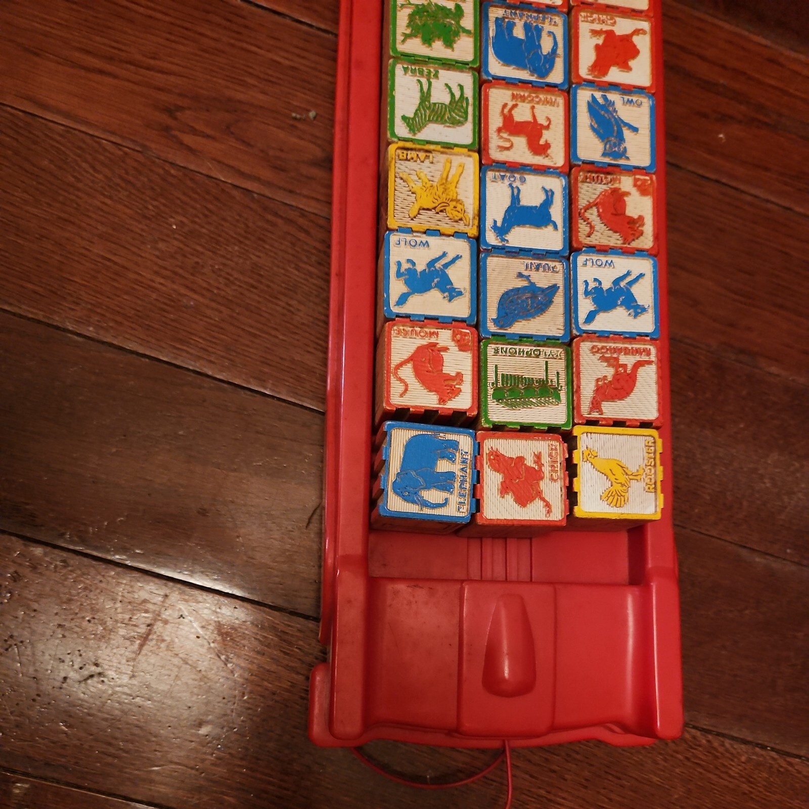 Antique wooden HiLo cruiser wooden block car pull toy 59 Halsam 1 0f