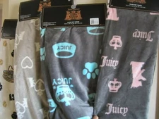 Juicy Couture Dog Crown Paw Scotties Plush Pet Throw Blanket Towel Choose 1 Only