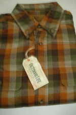 Men's Flannel Shirt Plaid Size Medium Outdoor Life Assorted Colors