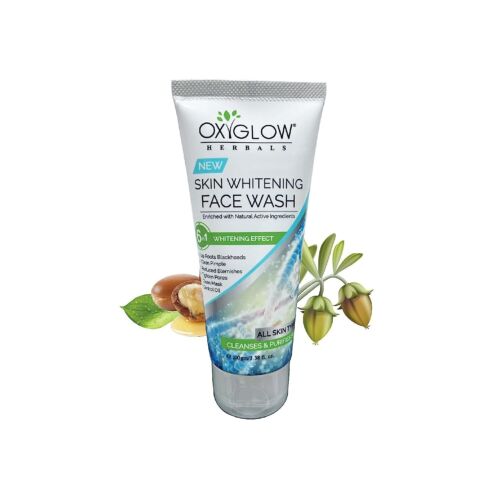 OxyGlow Herbals Face Wash Skin Whitening 100 gm  - Afbeelding 1 van 5