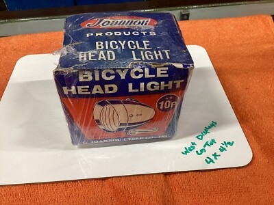 Ancien Phare De Vélo JOANNOU - Neuf Ancien Stock (NIB), Vintage, Fabriqué à Hong Kong