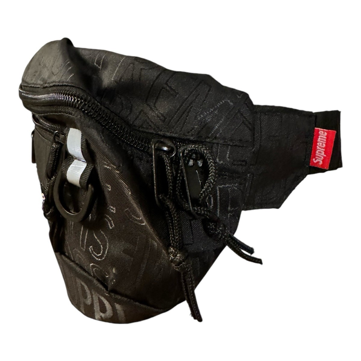Supreme SS19 Black Waist Bag Fanny Pack Reflective New Supreme SS19 Black Waist Bag Fanny Pack Reflective New