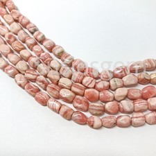 Genuine Pink Rhodochrosite nugget beads 6x8mm.Argentina Rhodochrosite beads 16''
